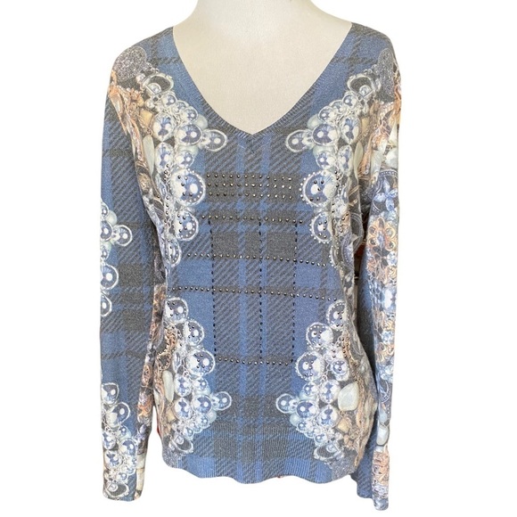 ETOILE DU MONDE V NECK SWEATER SZ 2 - Picture 1 of 6